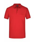 Herren Men's Polo Pocket Red 7562
