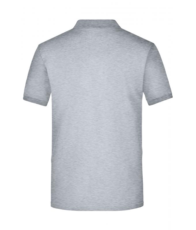 Men Men's Polo Pocket Grey-heather 7562