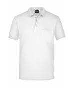 Men Men's Polo Pocket White 7562