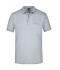 Heren Men's Polo Pocket Heather-grijs 7562