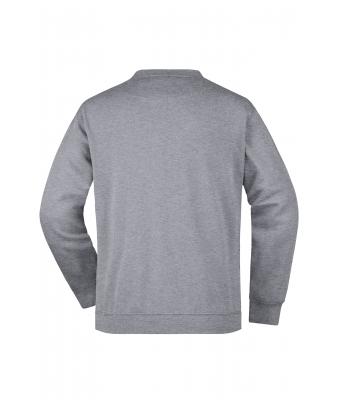 Herren Men's Round Sweat Pocket Grey-heather 7563