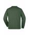 Heren Men's Round Sweat Pocket Donkergroen 7563