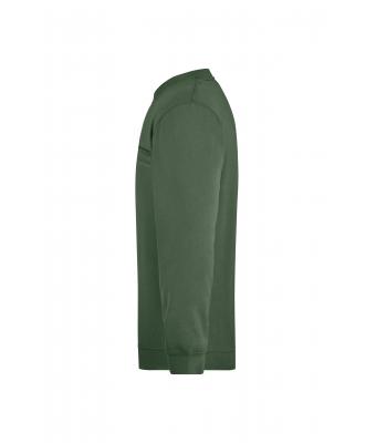 Herren Men's Round Sweat Pocket Dark-green 7563
