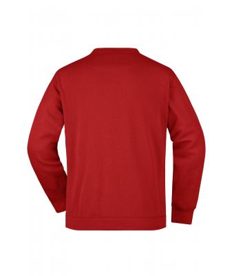 Heren Men's Round Sweat Pocket Rood 7563