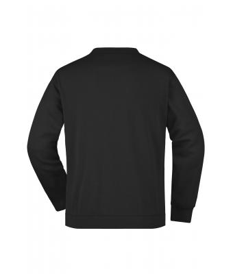 Heren Men's Round Sweat Pocket Zwart 7563