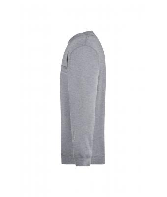 Homme Sweat-shirt homme poche poitrine Gris-chiné 7563