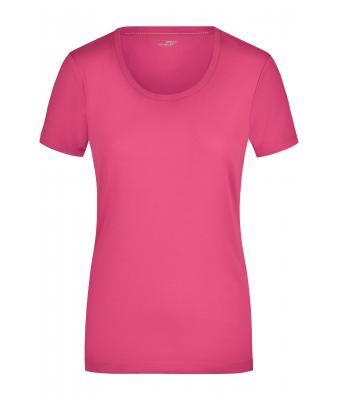 Dames Ladies' Stretch Round-T Roze 7983
