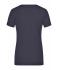 Femme T-shirt femme col rond extensible Marine 7983