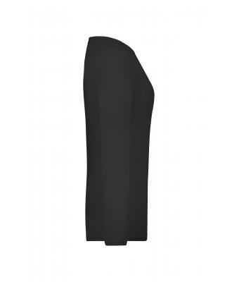 Ladies Ladies' Stretch Shirt Long-Sleeved Black 7984