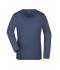 Dames Ladies' Stretch Shirt Long-Sleeved Navy 7984