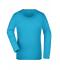 Damen Ladies' Stretch Shirt Long-Sleeved Turquoise 7984