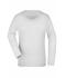 Dames Ladies' Stretch Shirt Long-Sleeved Wit 7984