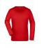 Femme T-shirt femme extensible manches longues Rouge 7984