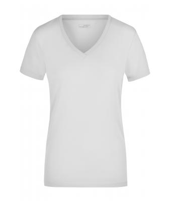 Dames Ladies' Stretch V-T Wit 7985