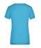 Femme T-shirt femme extensible col V Turquoise 7985