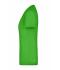 Femme T-shirt femme extensible col V Vert-citron 7985