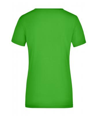 Femme T-shirt femme extensible col V Vert-citron 7985