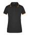 Ladies Ladies' Polo Tipping Black/orange 7564