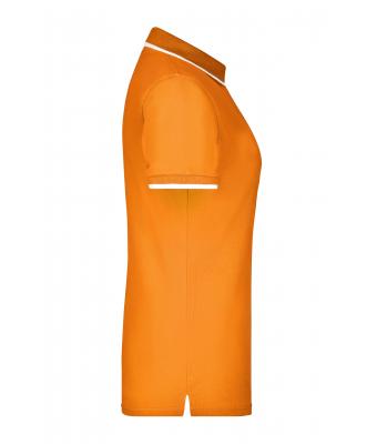 Ladies Ladies' Polo Tipping Orange/white 7564