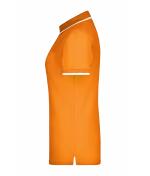 Dames Ladies' Polo Tipping Oranje/wit 7564