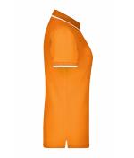 Dames Ladies' Polo Tipping Oranje/wit 7564