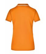 Dames Ladies' Polo Tipping Oranje/wit 7564