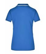 Dames Ladies' Polo Tipping Royal/wit 7564