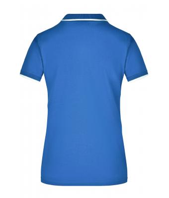Dames Ladies' Polo Tipping Royal/wit 7564