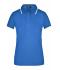 Dames Ladies' Polo Tipping Royal/wit 7564
