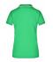 Femme Polo piqué avec liseré contrasté femme Vert-prairie/blanc 7564