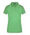 Femme Polo piqué avec liseré contrasté femme Vert-citron/blanc 7564