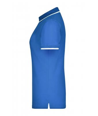 Femme Polo piqué avec liseré contrasté femme Royal/blanc 7564