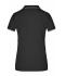 Femme Polo piqué avec liseré contrasté femme Noir/argent 7564