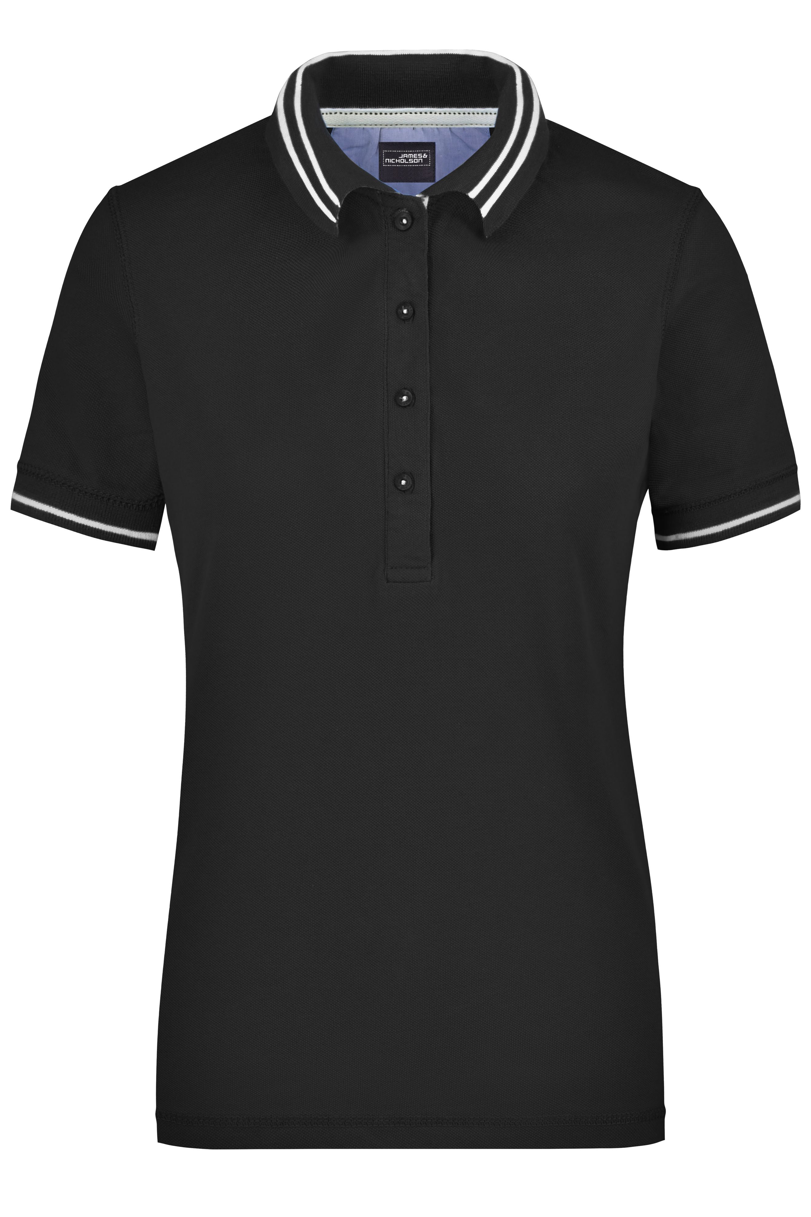 Ladies Ladies' Lifestyle Polo Black/offwhiteDaiber
