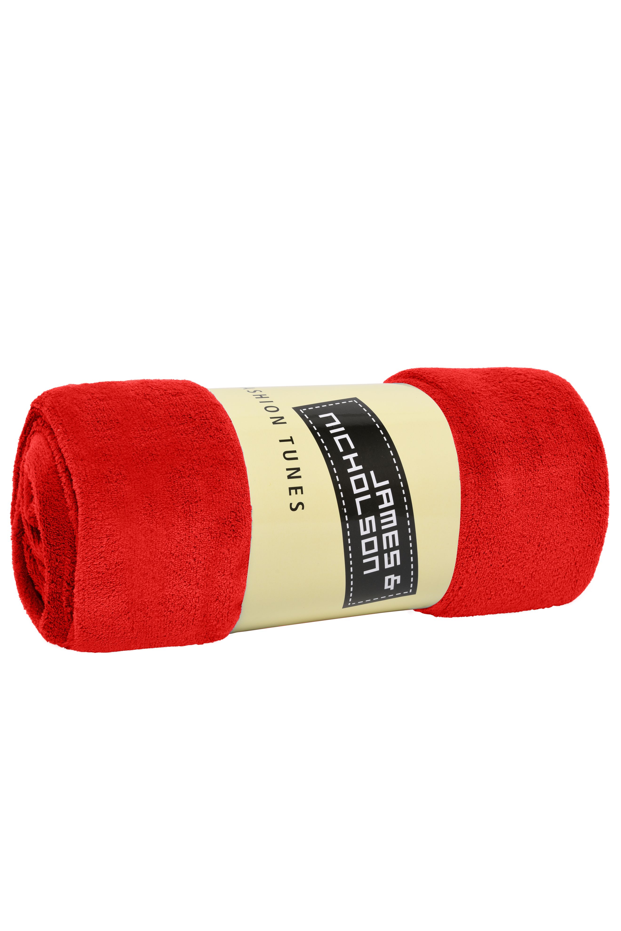 Unisex Microfibre Fleece Blanket Red-Daiber