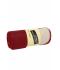 Unisex Bonded Fleece Blanket Bordeaux/crème 7568