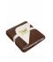 Unisex Cosy Hearth Blanket Bruin/naturel 8020