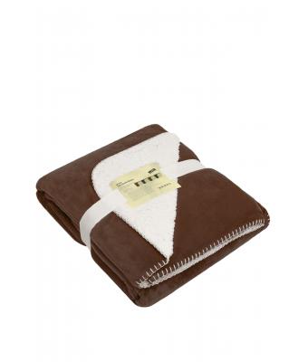 Unisex Cosy Hearth Blanket Bruin/naturel 8020