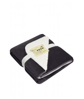 Unisex Cosy Hearth Blanket Antraciet/natural 8020