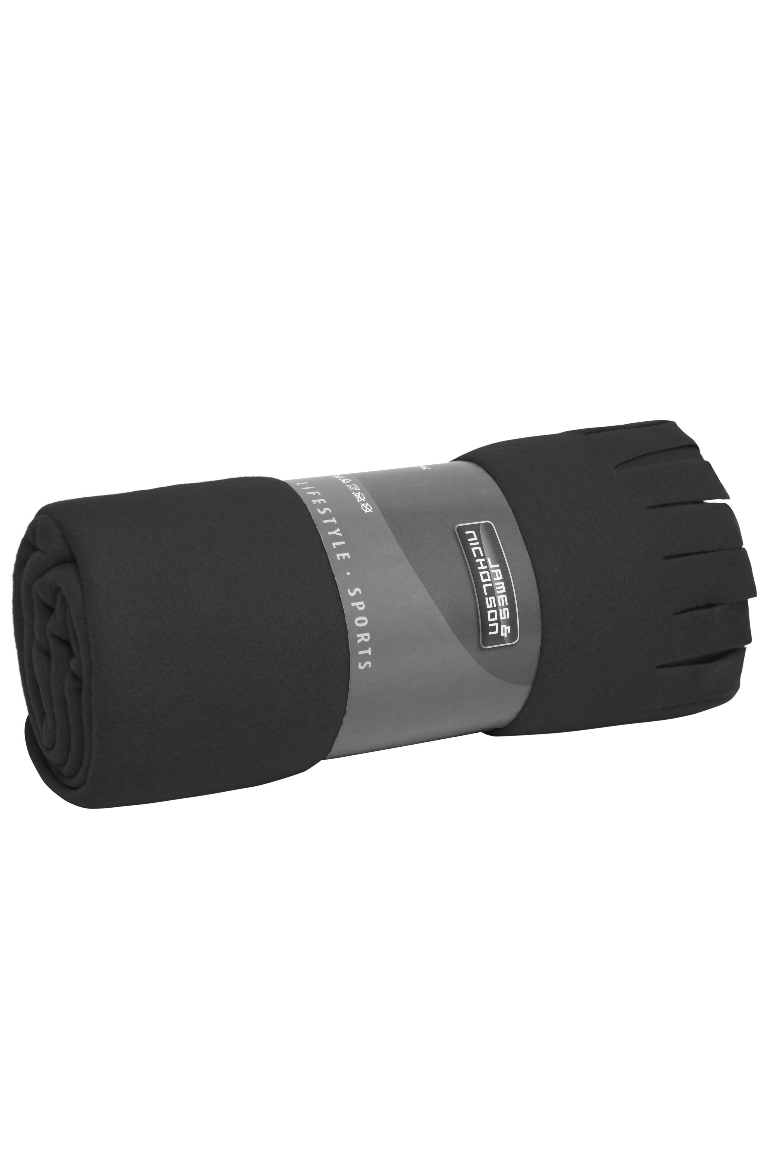 Unisex Fleece Blanket Basic BlackDaiber