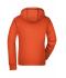 Femme Sweat-shirt à capuche contrasté femme Orange-foncé/marine 8079