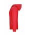 Femme Sweat-shirt à capuche contrasté femme Rouge/gris-chiné 8079