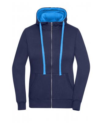 Damen Ladies' Lifestyle Zip-Hoody Navy/cobalt 8081