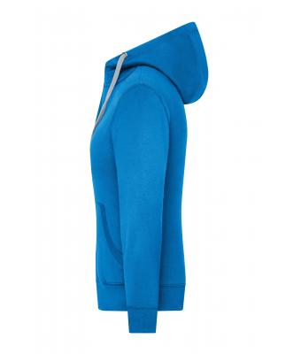 Dames Ladies' Lifestyle Zip-Hoody Kobalt/heather grijs 8081