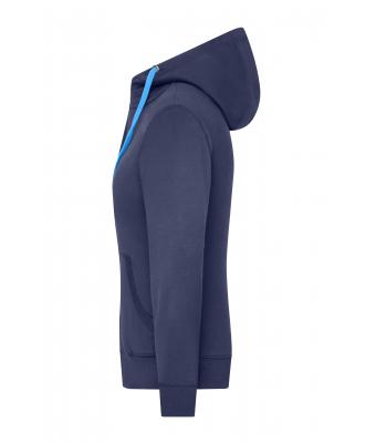 Dames Ladies' Lifestyle Zip-Hoody Navy/kobalt 8081