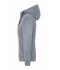 Ladies Ladies' Lifestyle Zip-Hoody Grey-melange/navy 8081