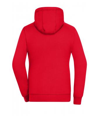 Ladies Ladies' Lifestyle Zip-Hoody Red/grey-heather 8081