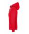 Dames Ladies' Lifestyle Zip-Hoody Rood/heather grijs 8081