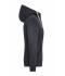 Dames Ladies' Lifestyle Zip-Hoody Zwart/heather grijs 8081