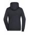 Dames Ladies' Lifestyle Zip-Hoody Zwart/heather grijs 8081